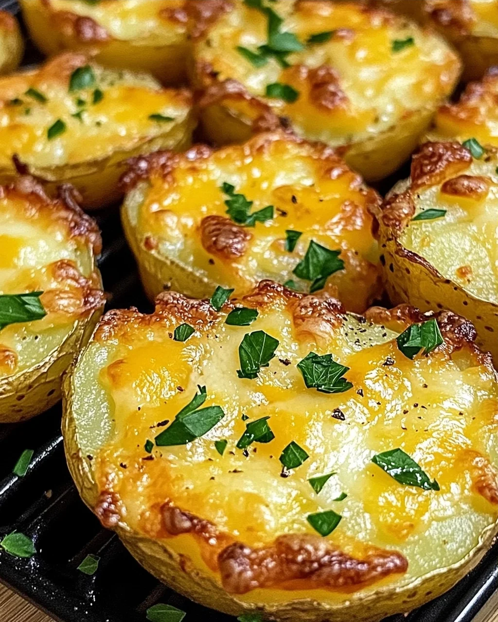 Air Fryer Cheesy Potatoes