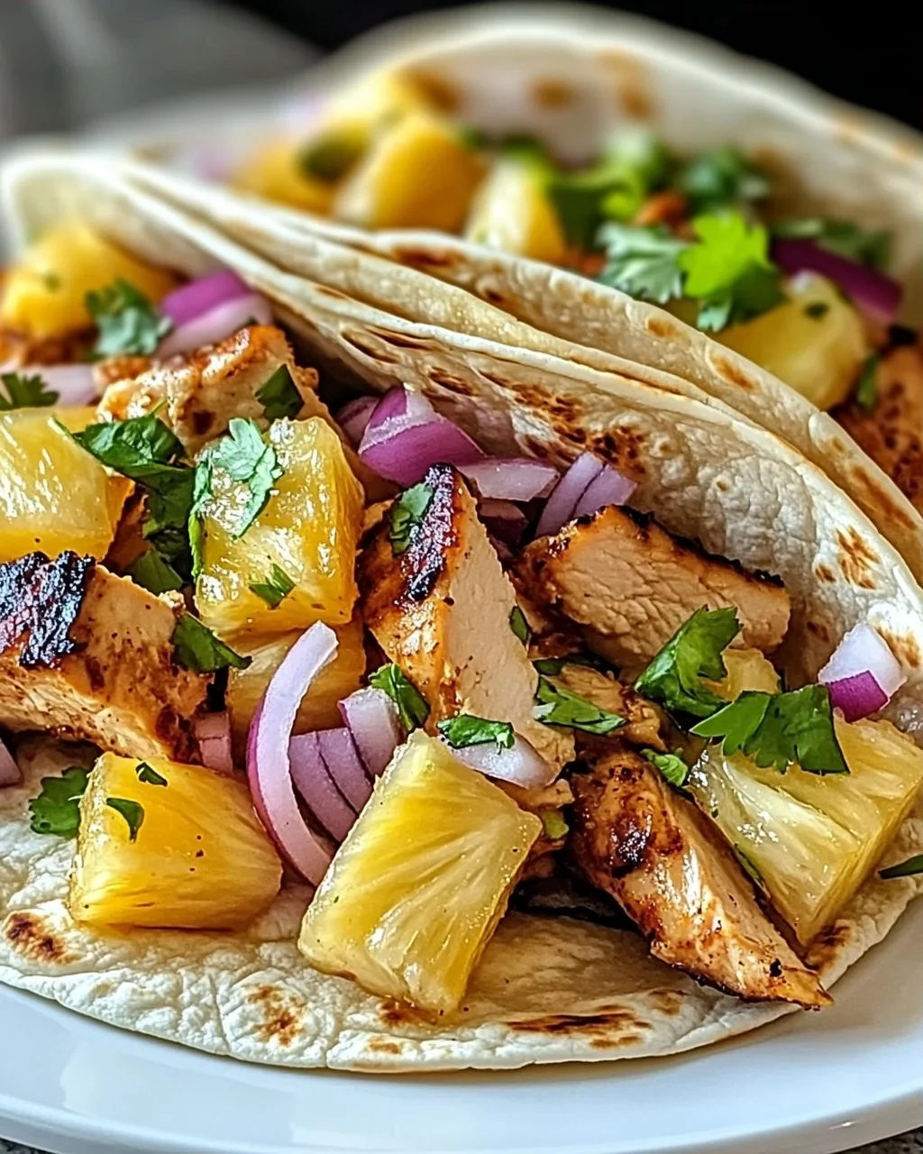 Ananas-Hühnchen-Tacos für den Sommergenuss