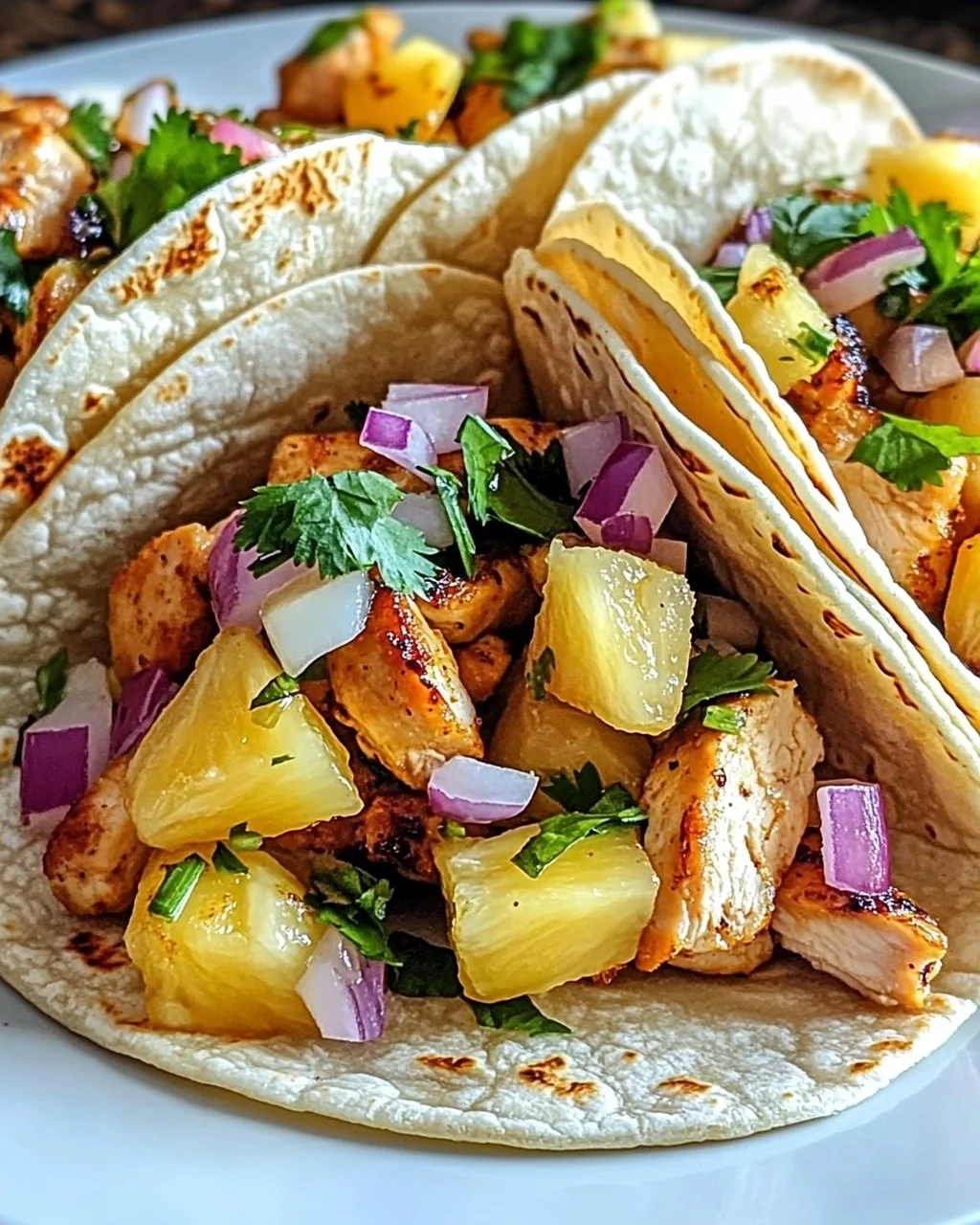 Ananas-Hühnchen-Tacos für den Sommergenuss