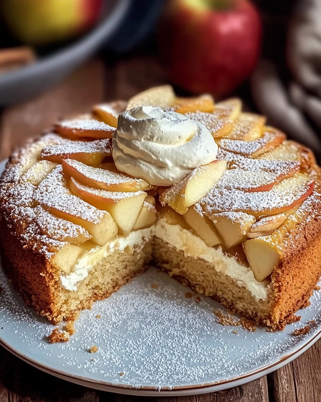 Apfelkuchen mit Schmandcreme