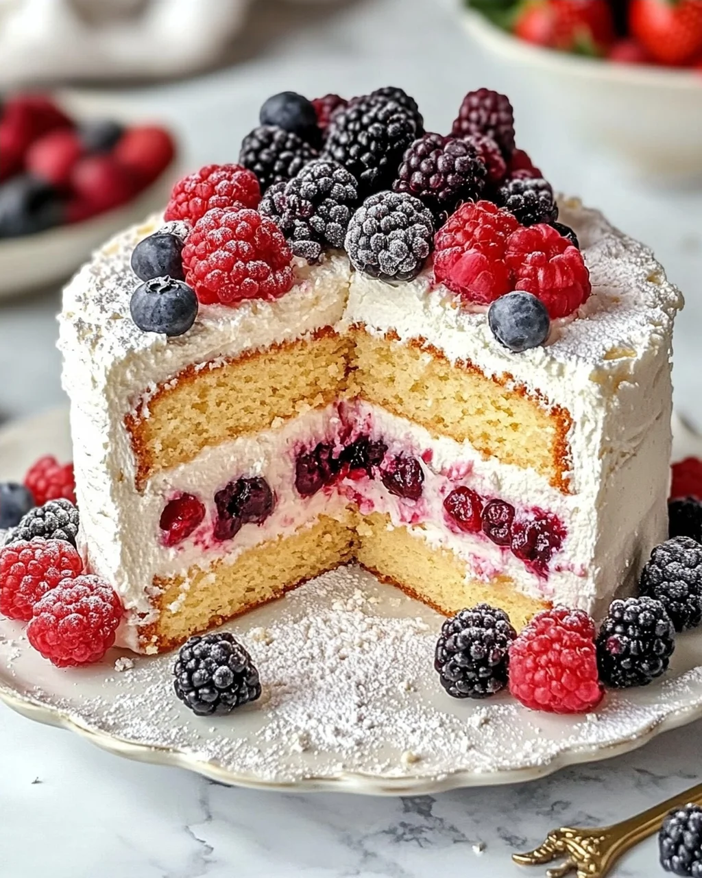 Beeren Käsesahne Torte