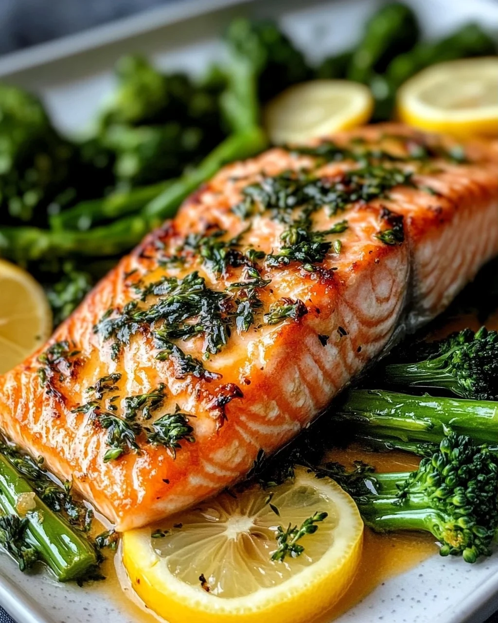 Buttergebackener Lachs mit Broccolini