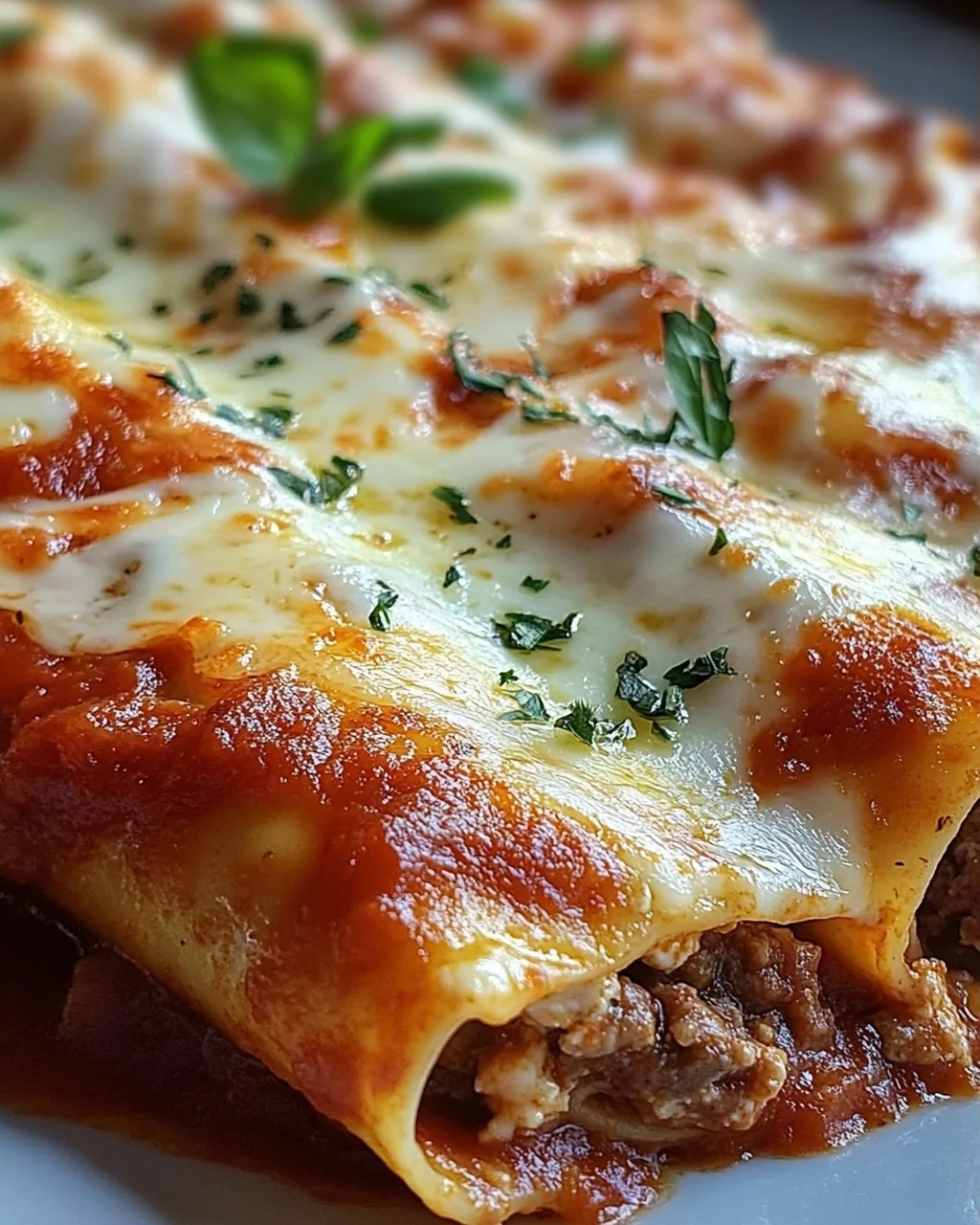 Cannelloni mit Rindfleisch und Käse