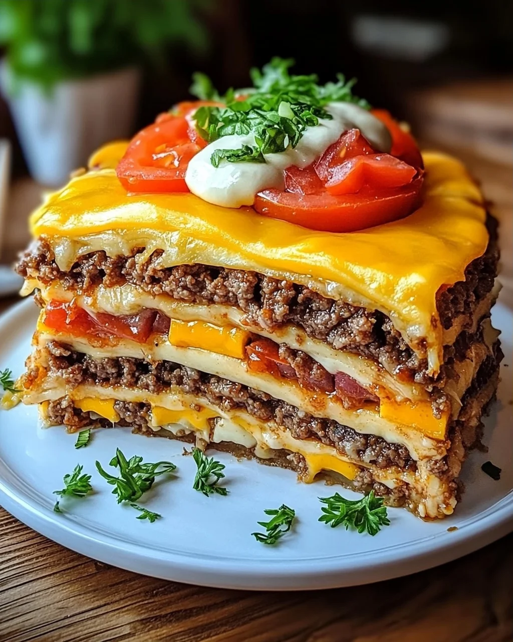 Cheeseburger-Torte