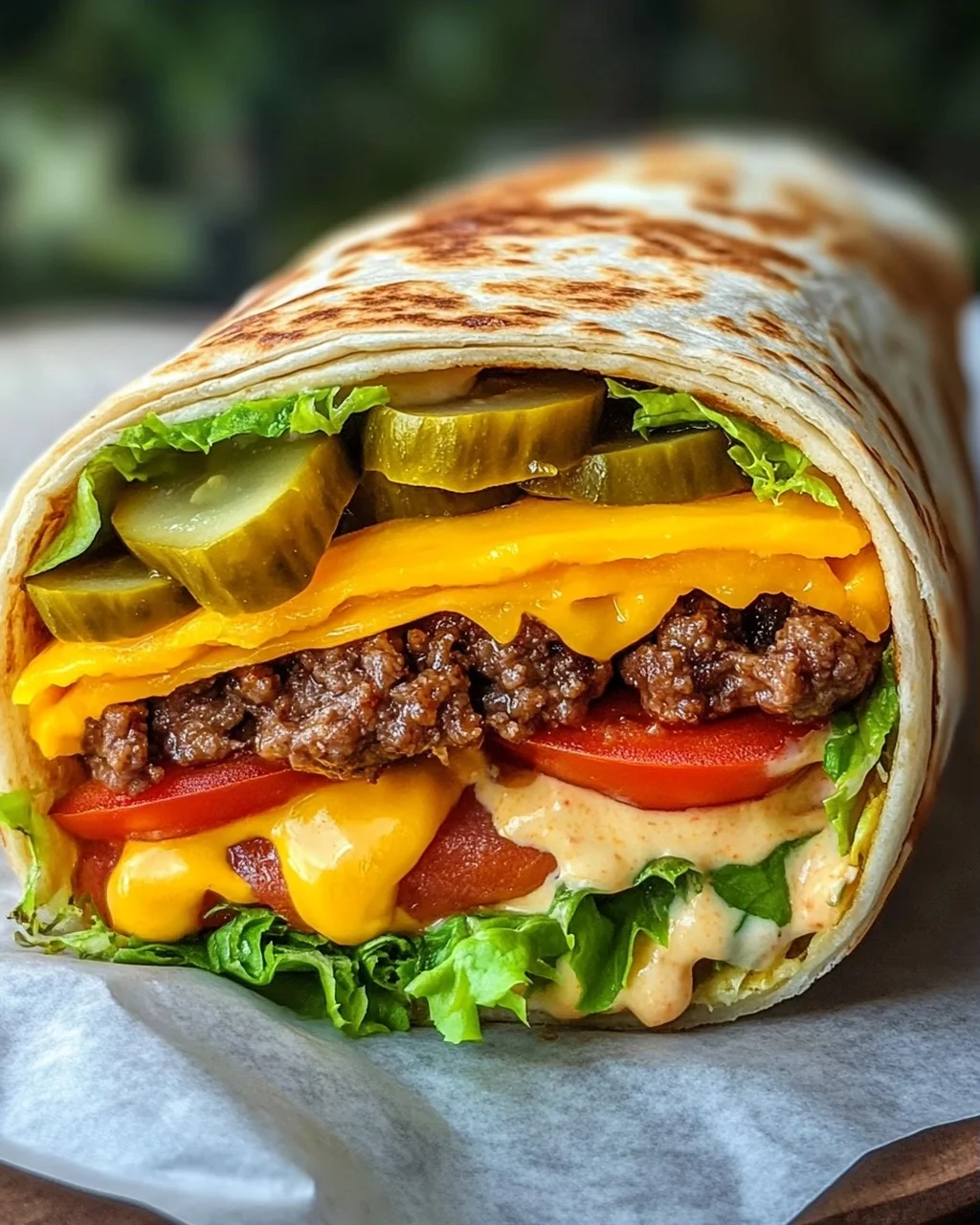 Cheeseburger-Wraps