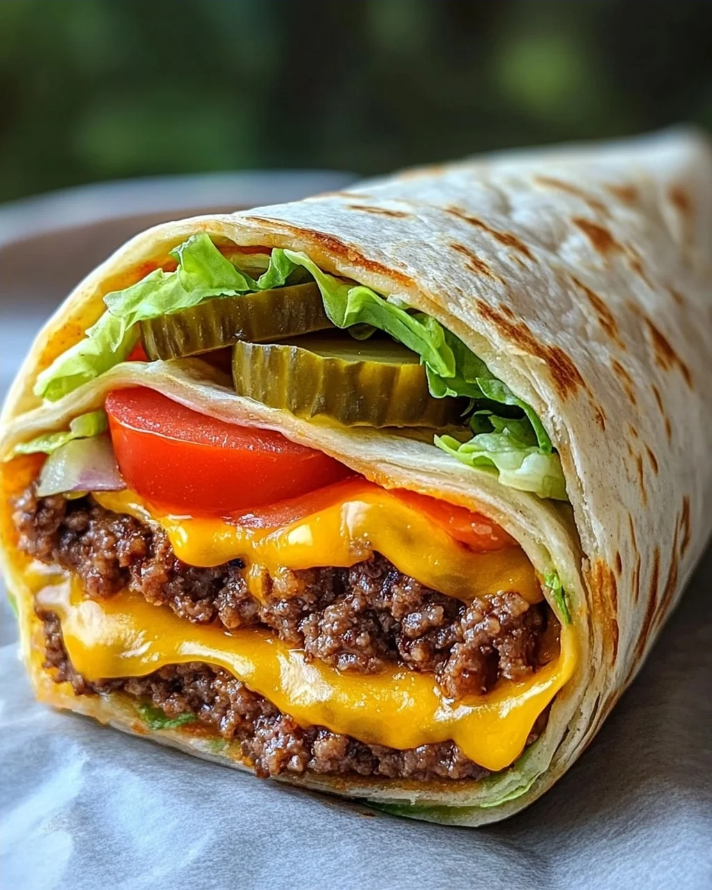 Cheeseburger-Wraps