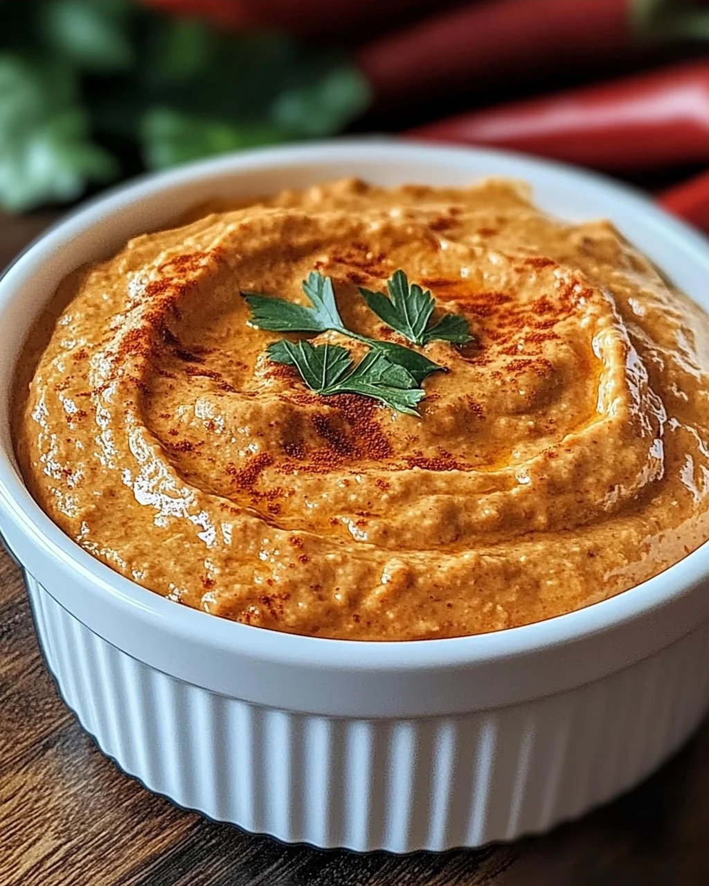 Creamy Roasted Red Pepper Dip