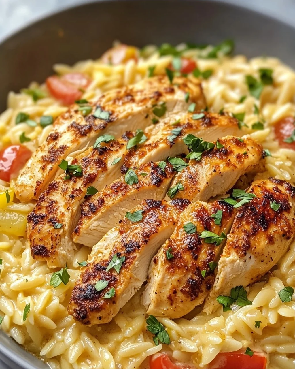 Cremiges Cajun Hähnchen Orzo Rezept – Einfach & Lecker