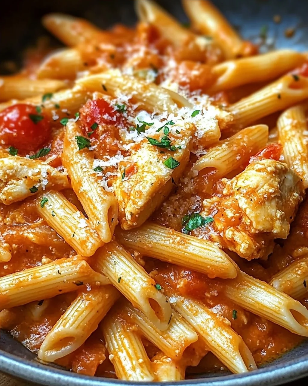 Cremiges Hähnchen all’Arrabbiata in 25 Minuten