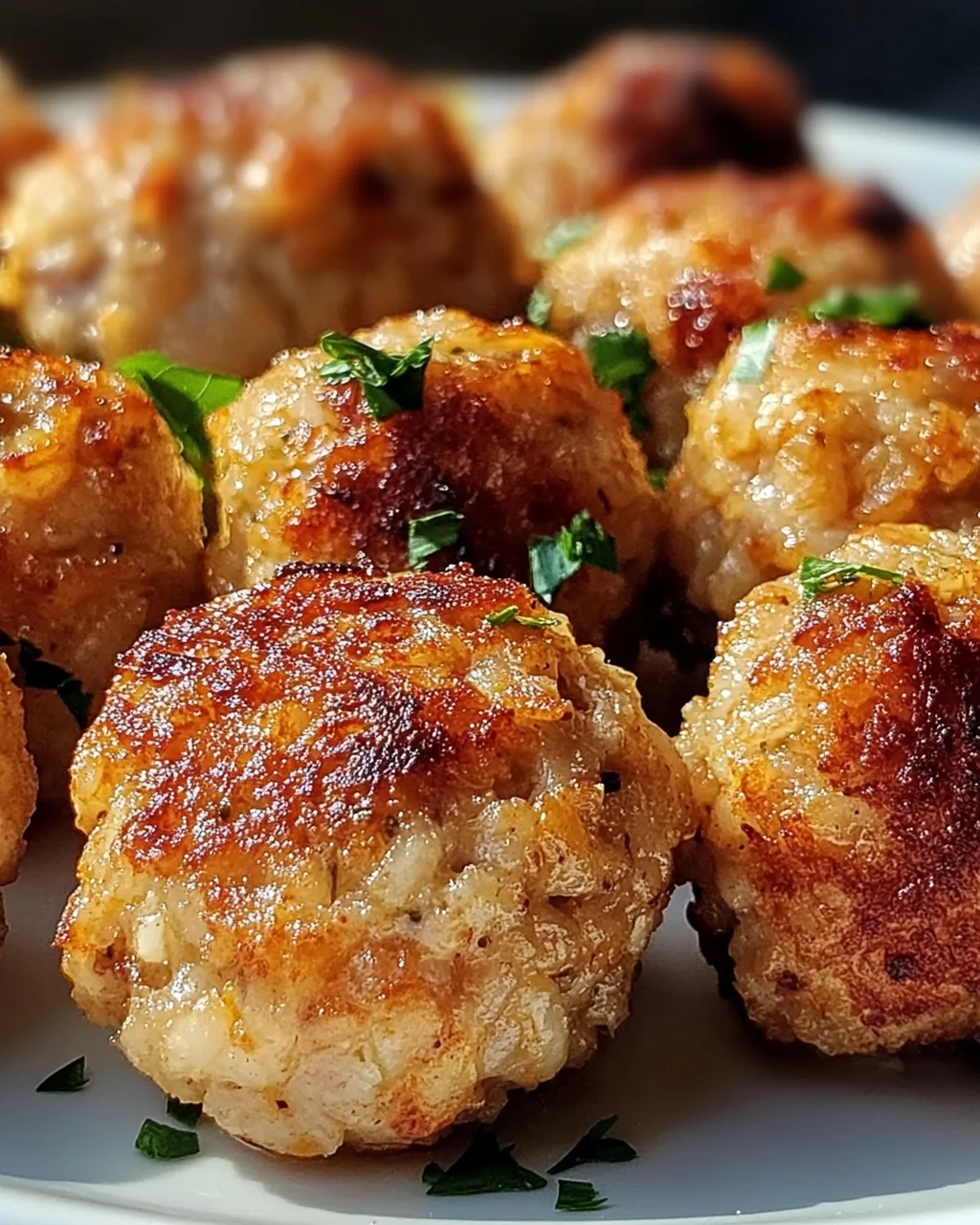 Crispy Rice Meatballs from the Air Fryer