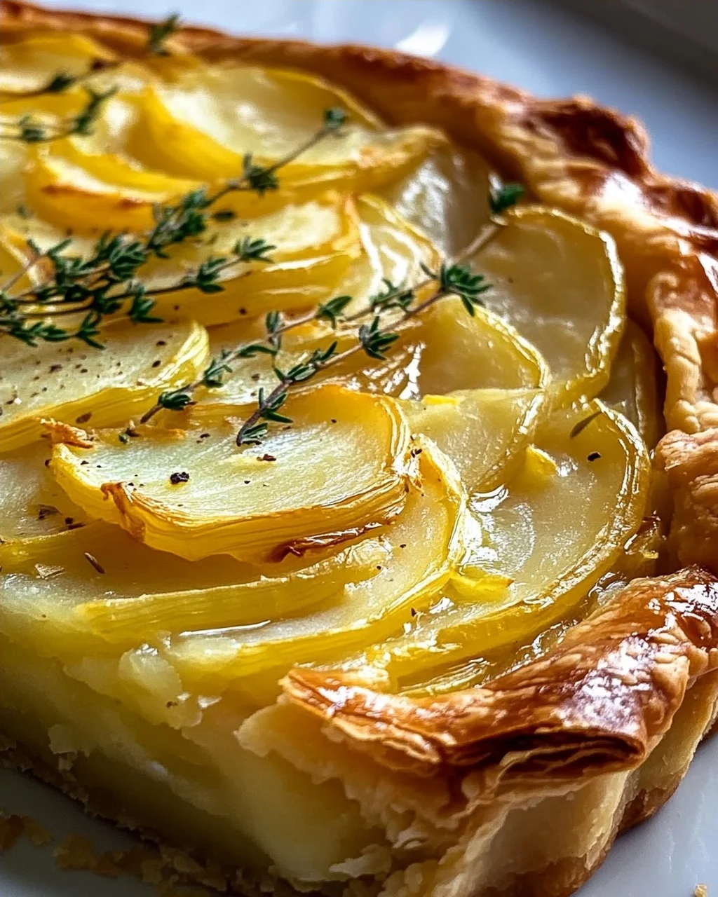 Delicious Potato Leek Tart with Puff Pastry Recipe