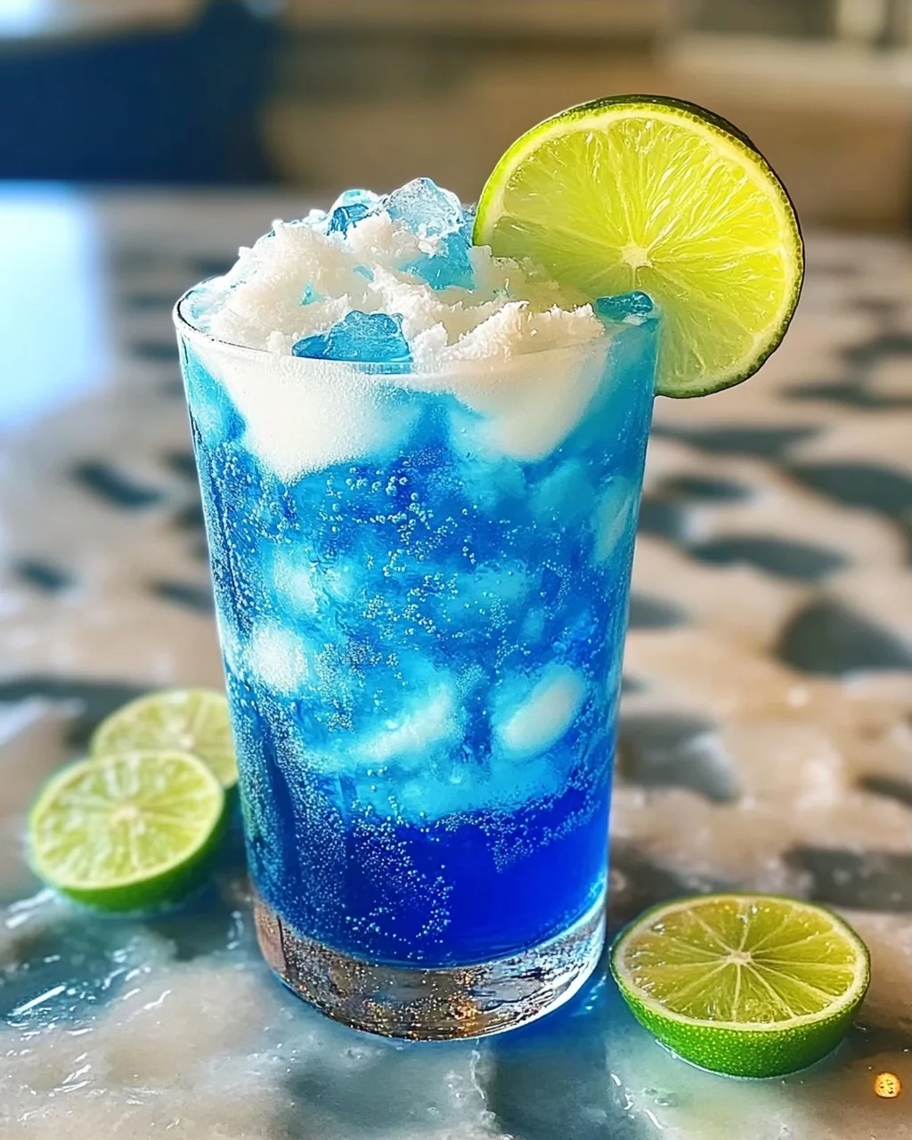 Elektrische Limette Schmutziges Soda für den Sommer