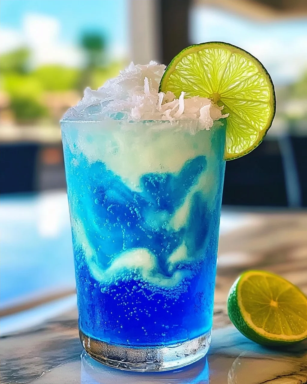 Elektrische Limette Schmutziges Soda für den Sommer