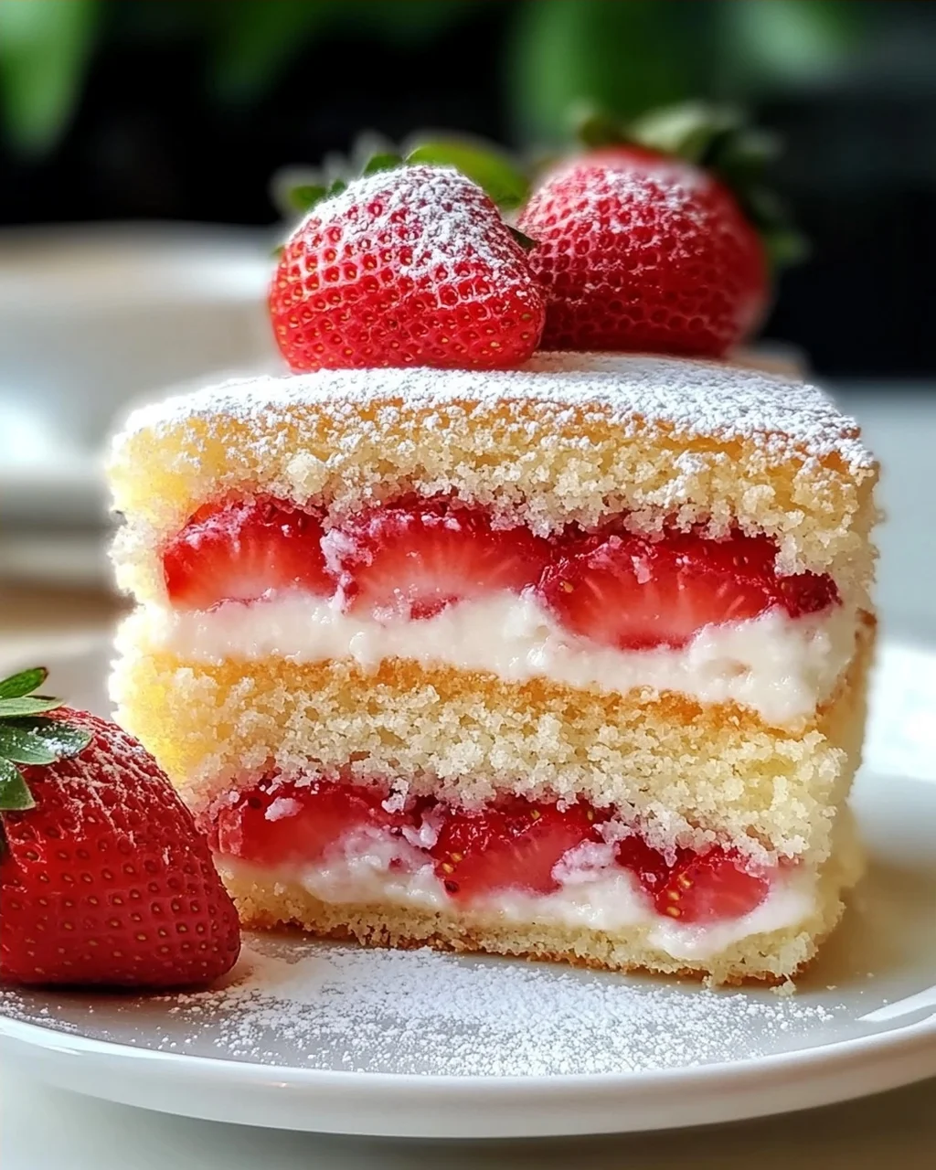 Erdbeer-Kokos-Sponge-Kuchen leicht gemacht