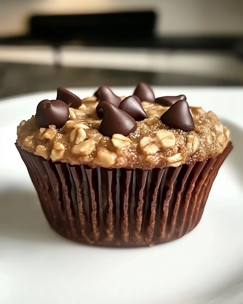 Erdnussbutter Protein Haferflocken Muffins für jeden Tag