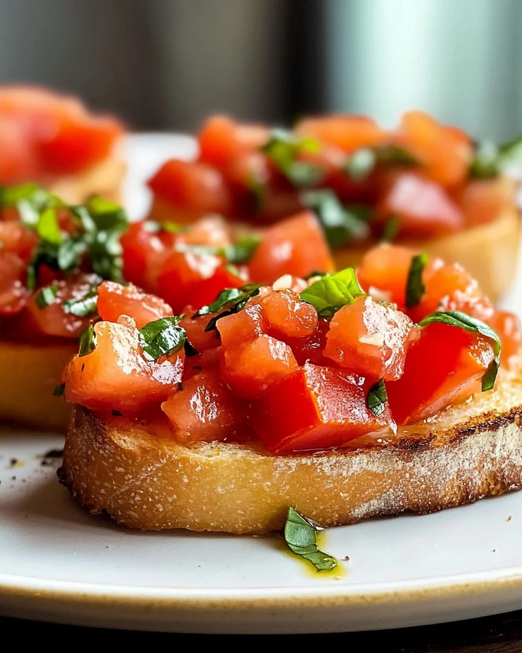 Frische Tomaten Bruschetta