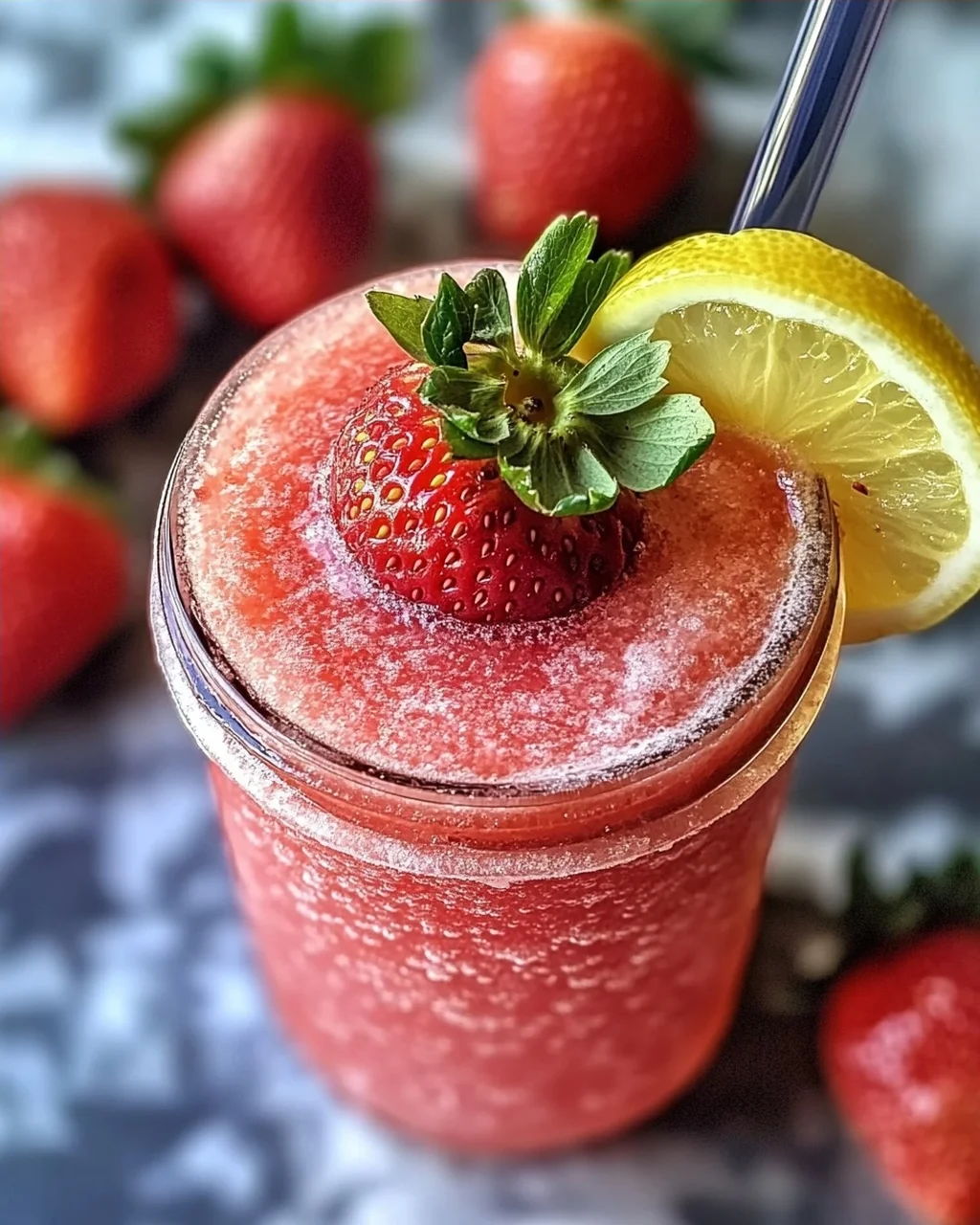 Frosted Erdbeer-Limonade: Erfrischend und Gesund