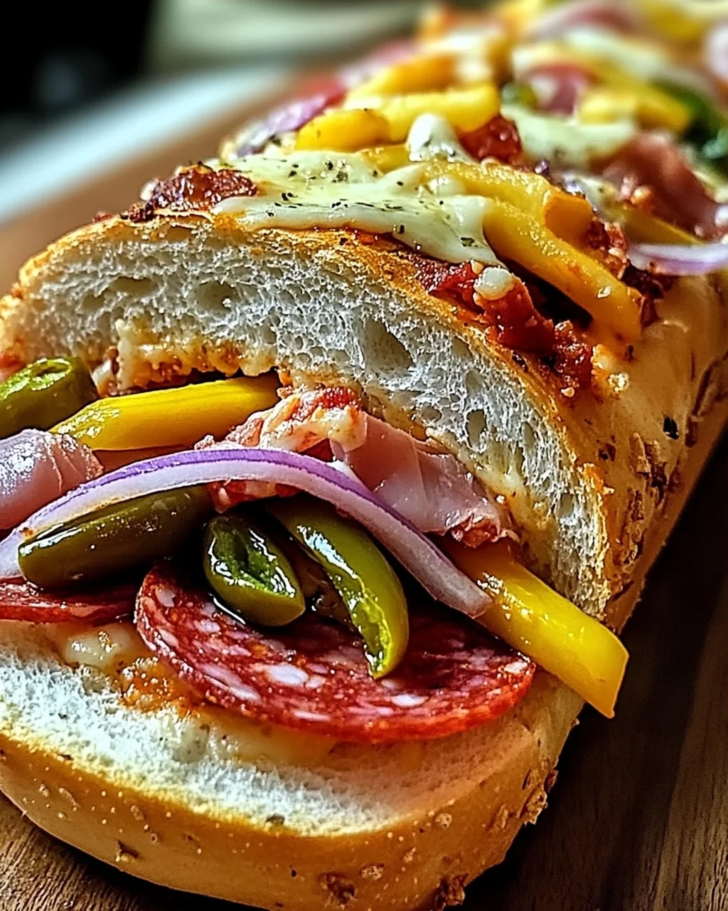 Gebackenes Italienisches Unteres Sandwich: Genuss pur