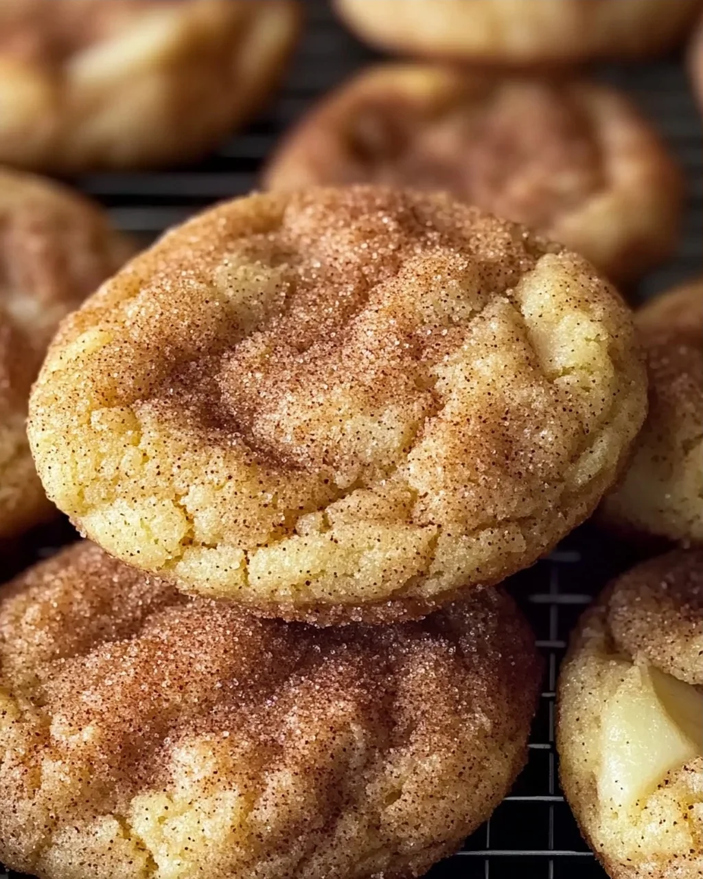 Gewürzte Apfel-Zimt Snickerdoodle Cookies