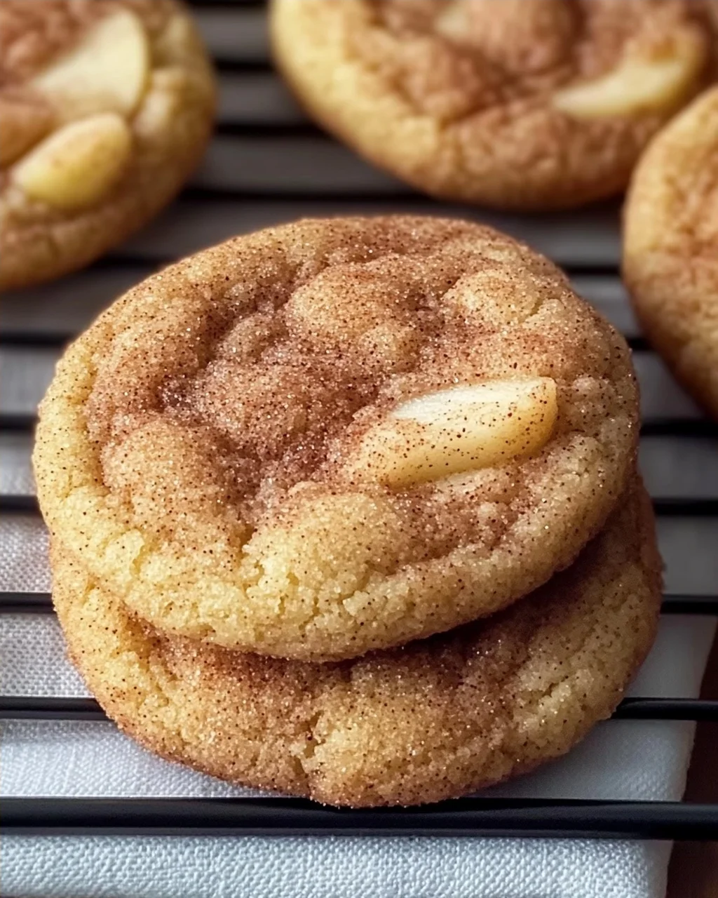 Gewürzte Apfel-Zimt Snickerdoodle Cookies