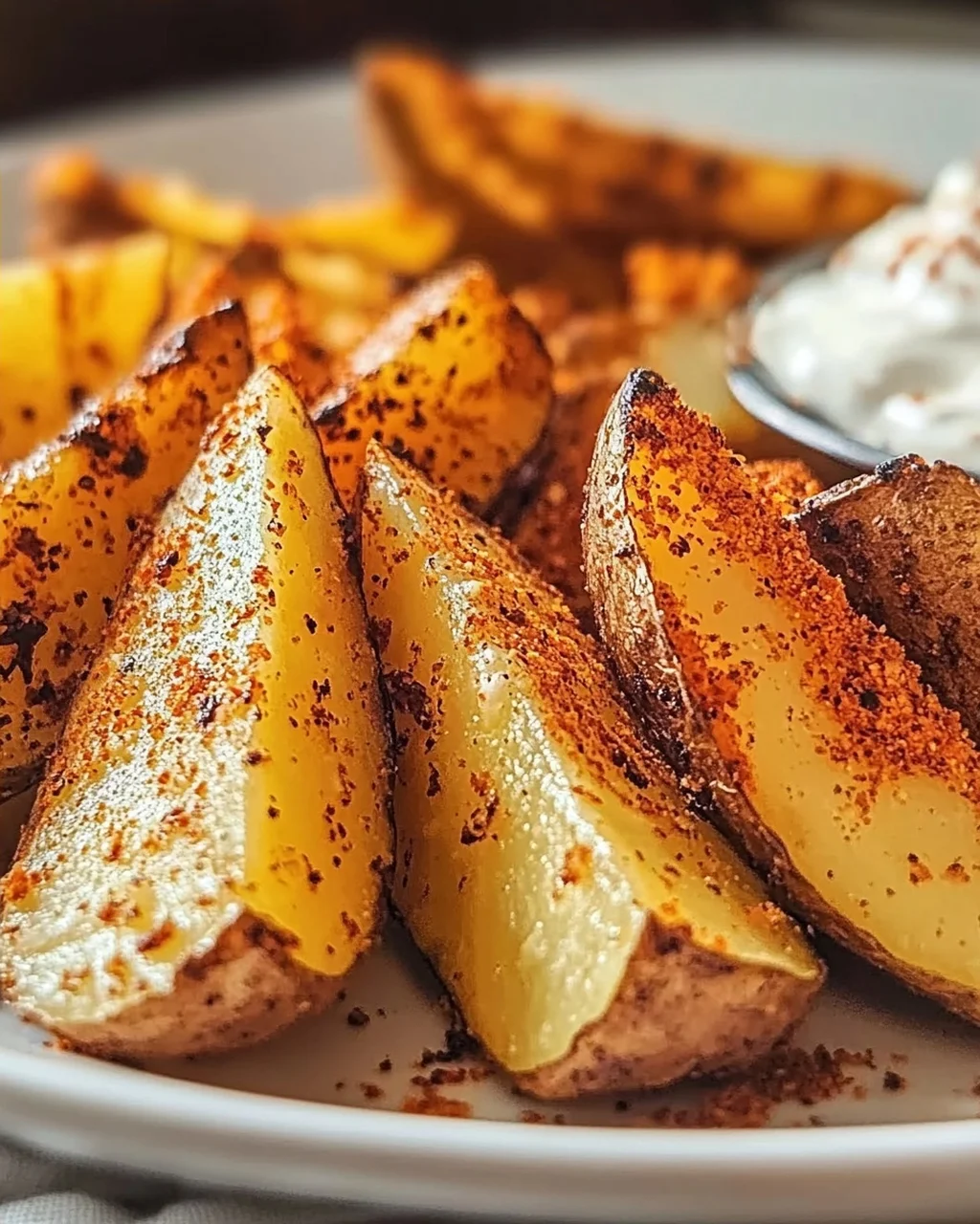 Gewürzte Ofenkartoffelspalten ganz einfach selber machen