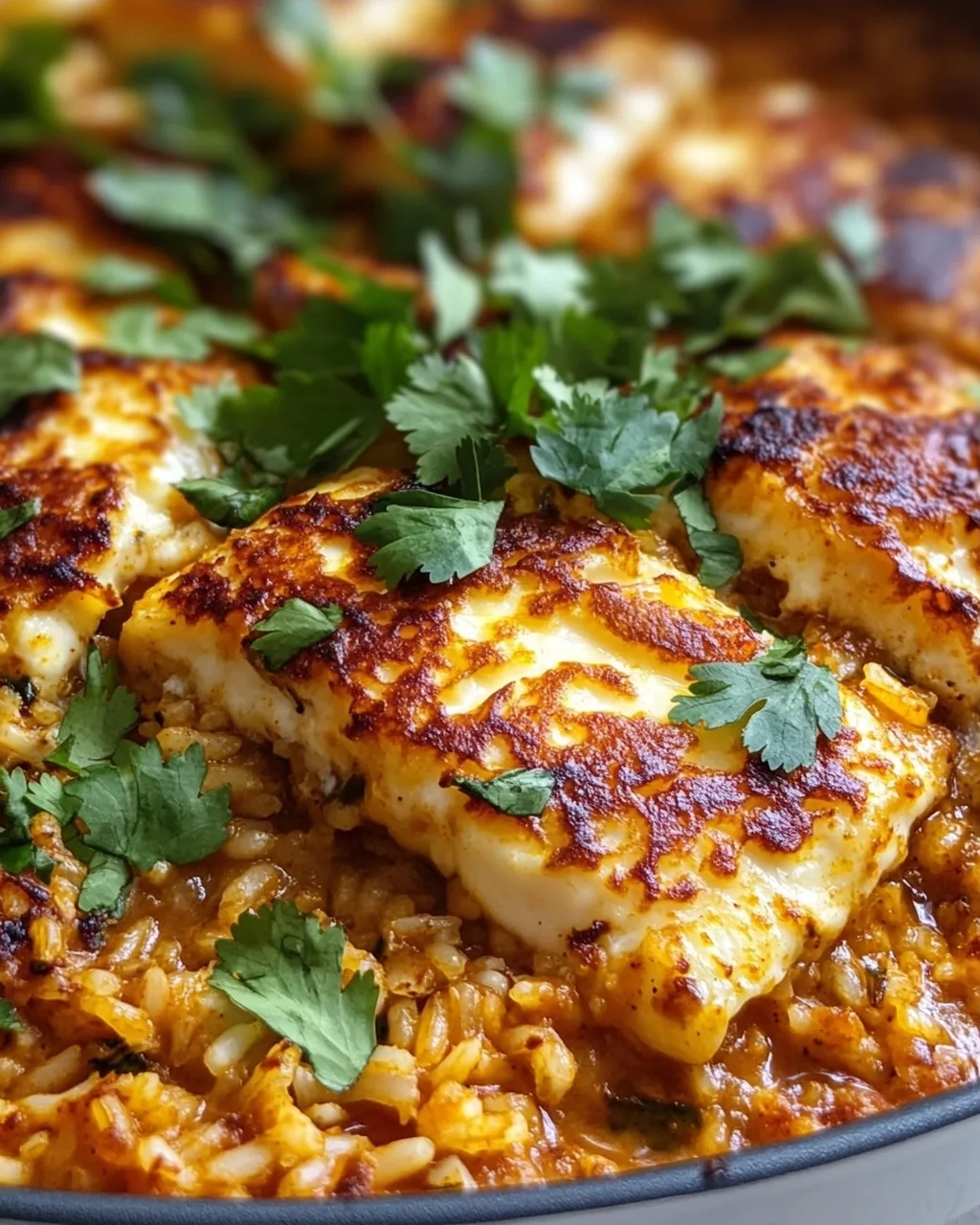 Halloumi Makhani Reisauflauf