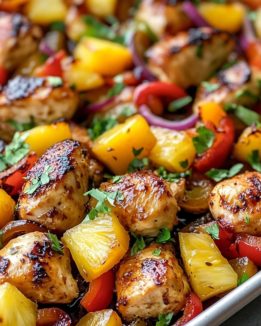 Hawaiian Chicken Sheet Pan