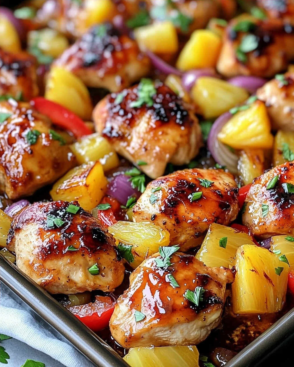 Hawaiian Chicken Sheet Pan