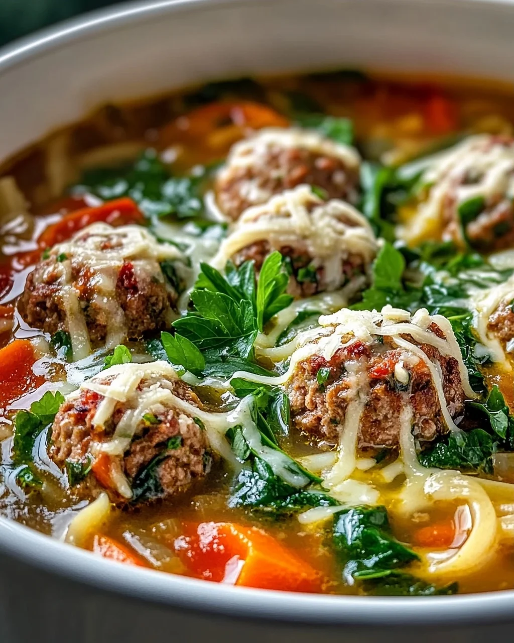 Herzhafte Schongarer Hackbällchen Suppe – Einfach & Lecker