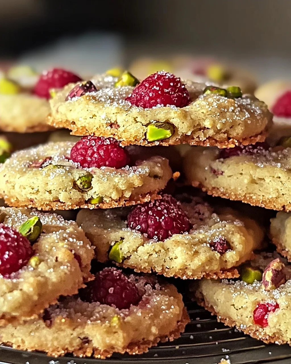 Himbeer-Pistazien-Shortbread-Kekse für jeden Anlass