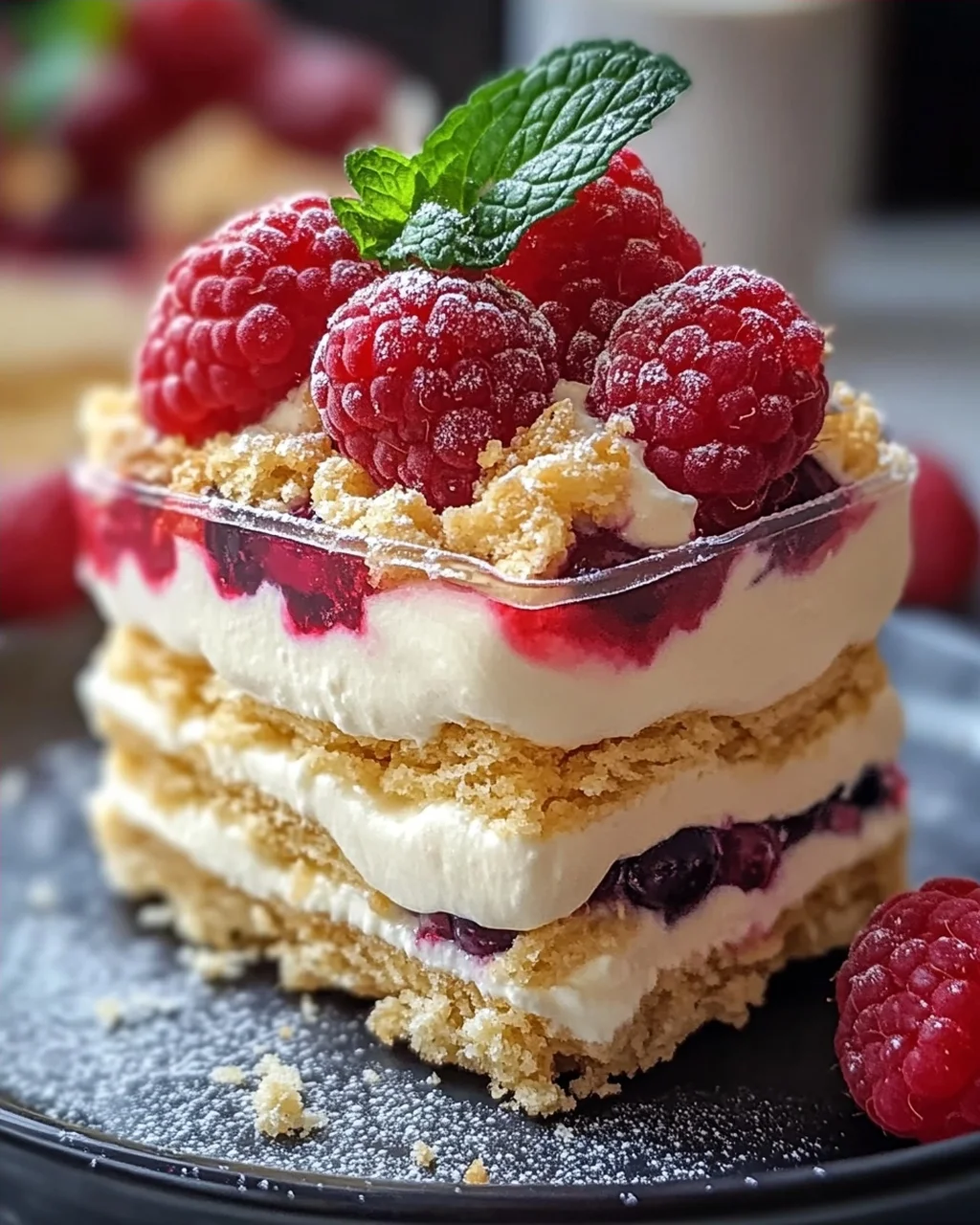 Himmlische Vanillekipferl Dessert mit nicht-alkoholischen Beeren