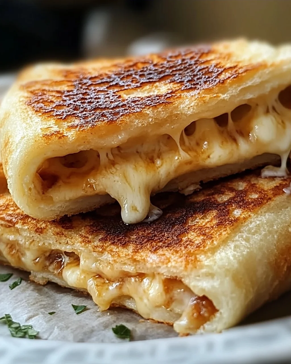 Käse-Genuss in knusprigen Roll-Ups