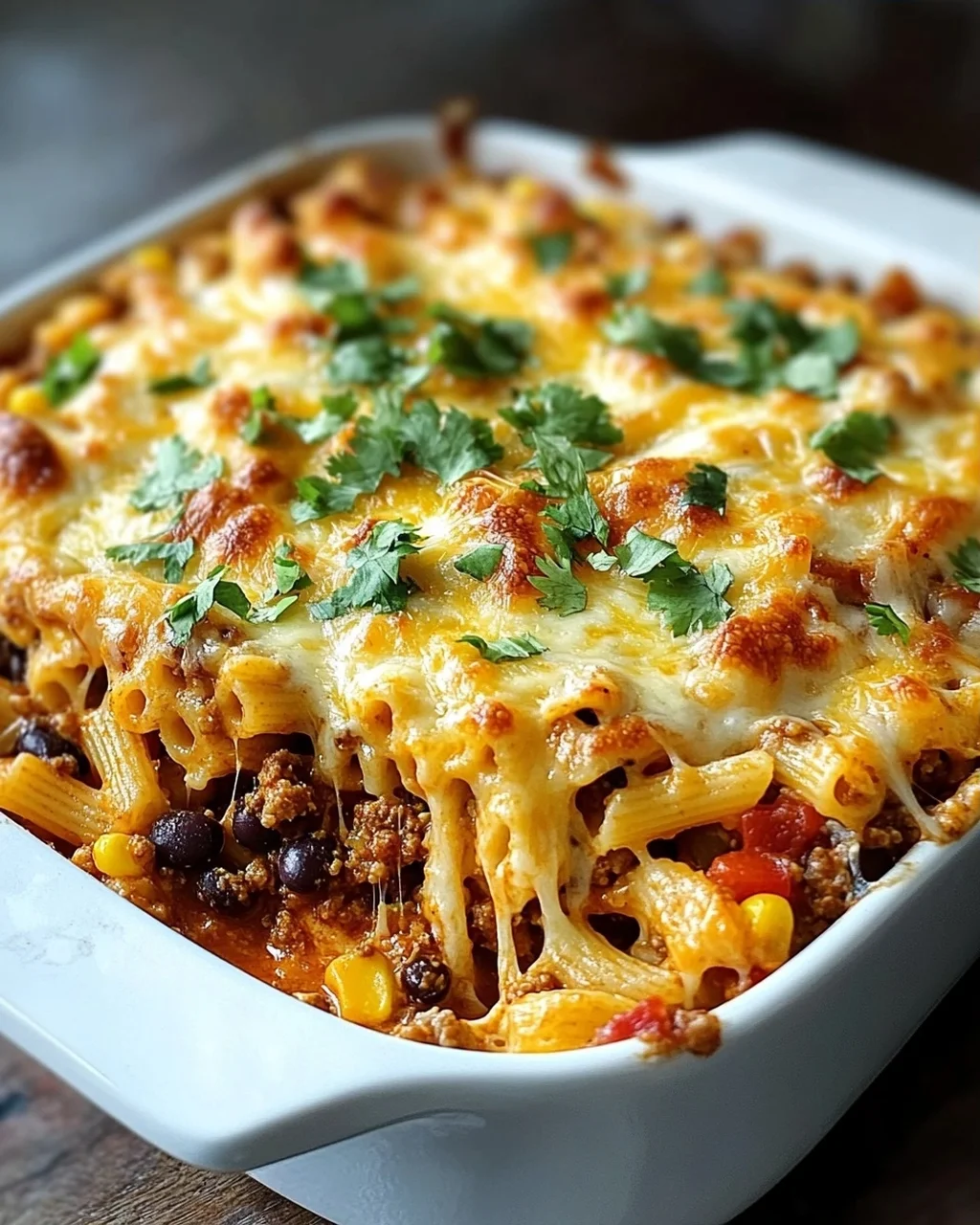 Käse-Taco-Stick-Pasta-Auflauf