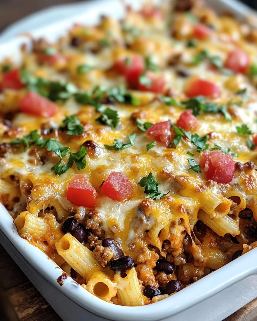 Käse-Taco-Stick-Pasta-Auflauf