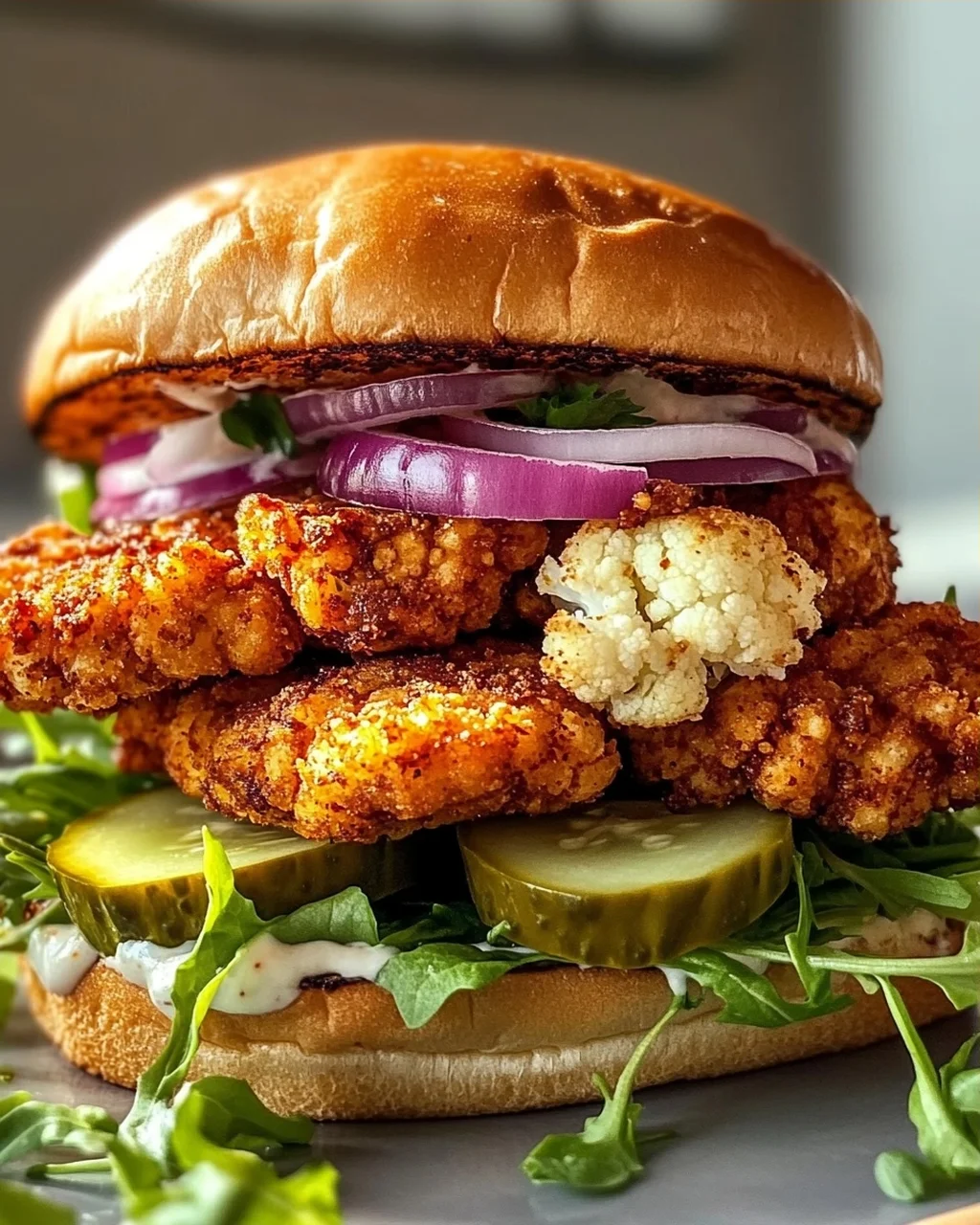 Knusprige Blumenkohl-Steak-Sandwiches: Dein veganer Genuss!