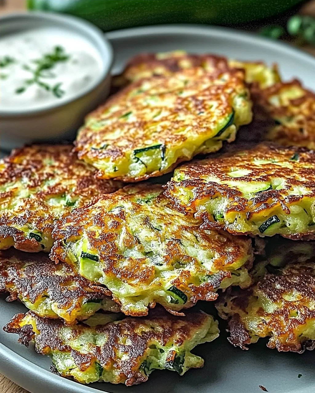 Knusprige und einfache Zucchini-Puffer für jeden Tag