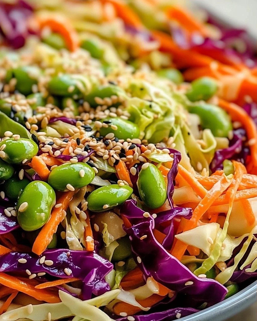 Knuspriger Kohl-Edamame-Salat – Gesund und lecker!