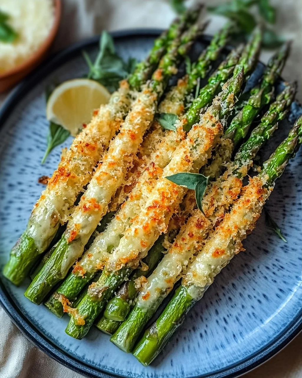 Knuspriger Parmesan Spargel aus dem Ofen