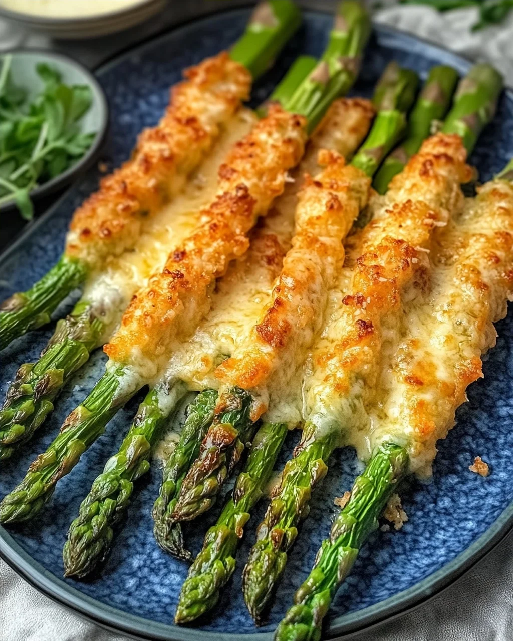 Knuspriger Parmesan Spargel aus dem Ofen