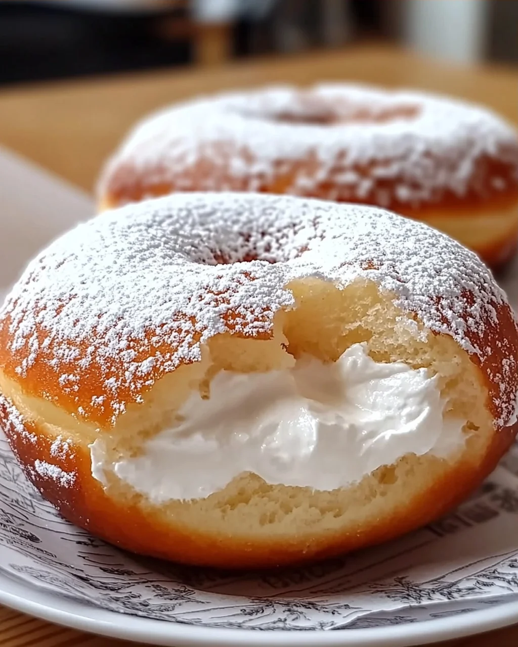 Koreanischer Milchsahne-Donut für Feinschmecker