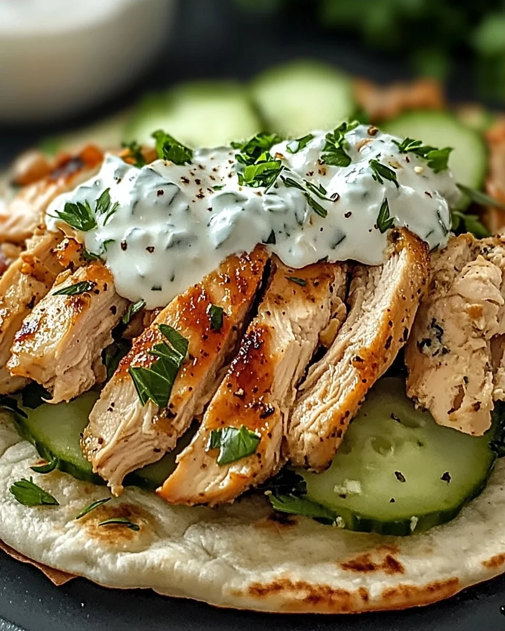 Köstliche Slow Cooker Hähnchen Gyros für jeden Tag