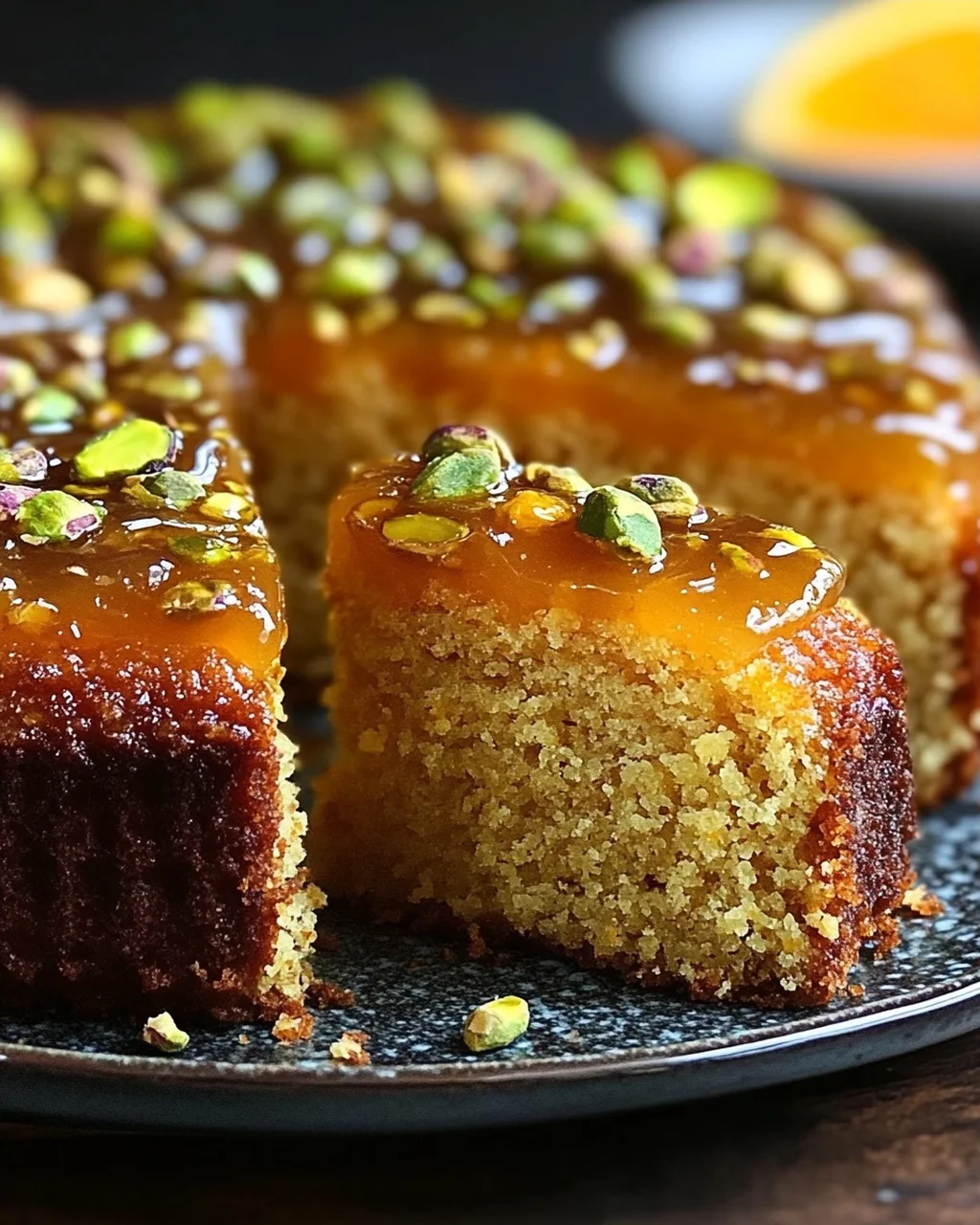 Köstlicher Kardamom Orangen Pistazien Tee Kuchen Rezept
