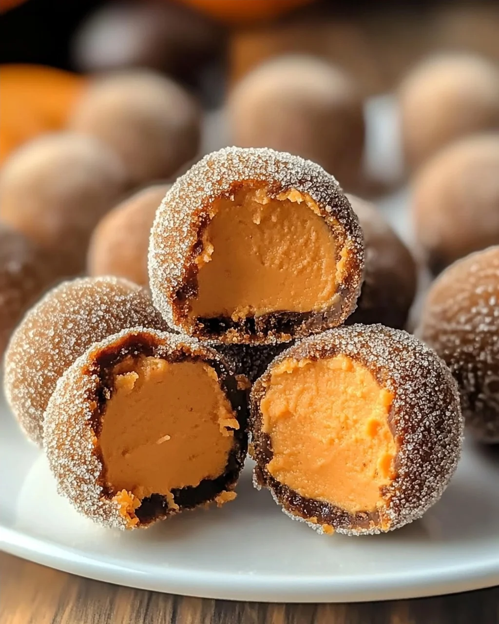 Kürbis Käsekuchen Pralinen für den perfekten Herbstsnack