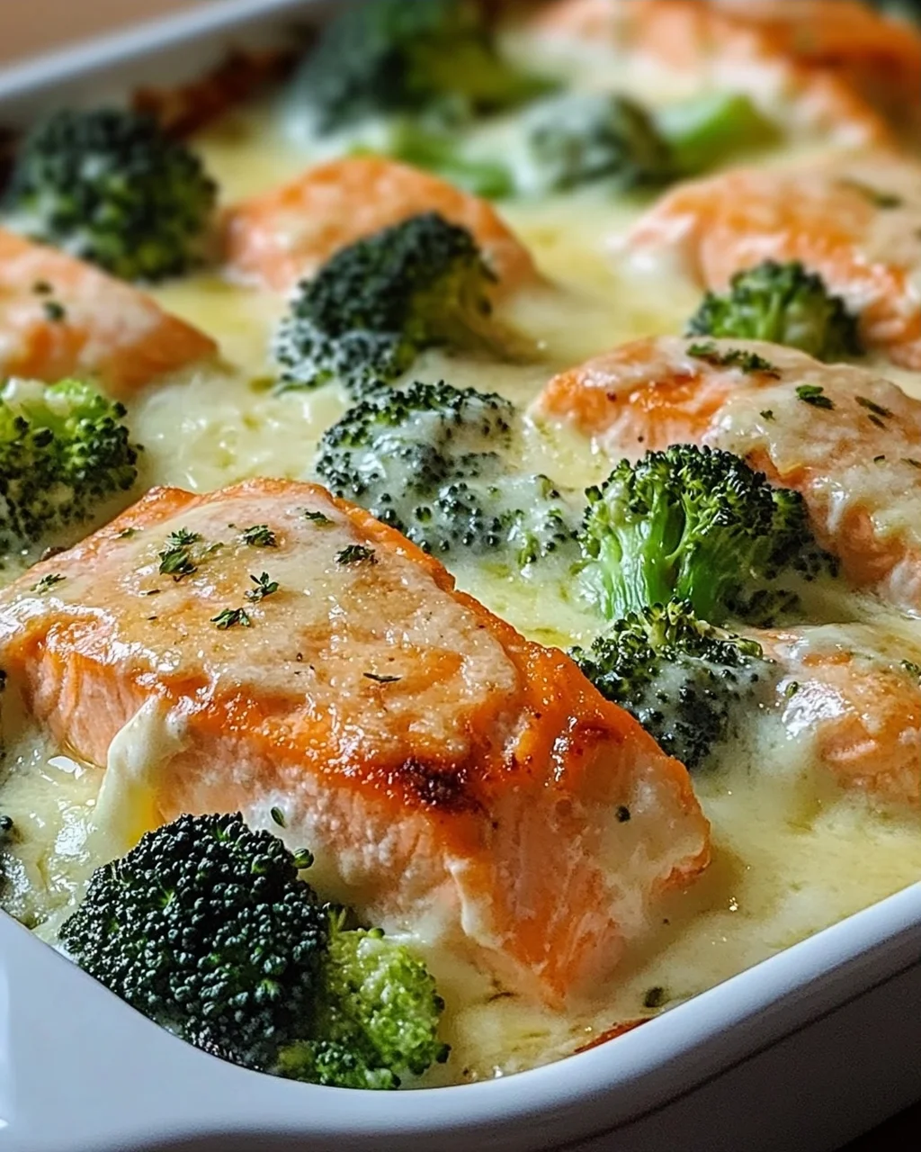 Lachs-Brokkoli-Gratin