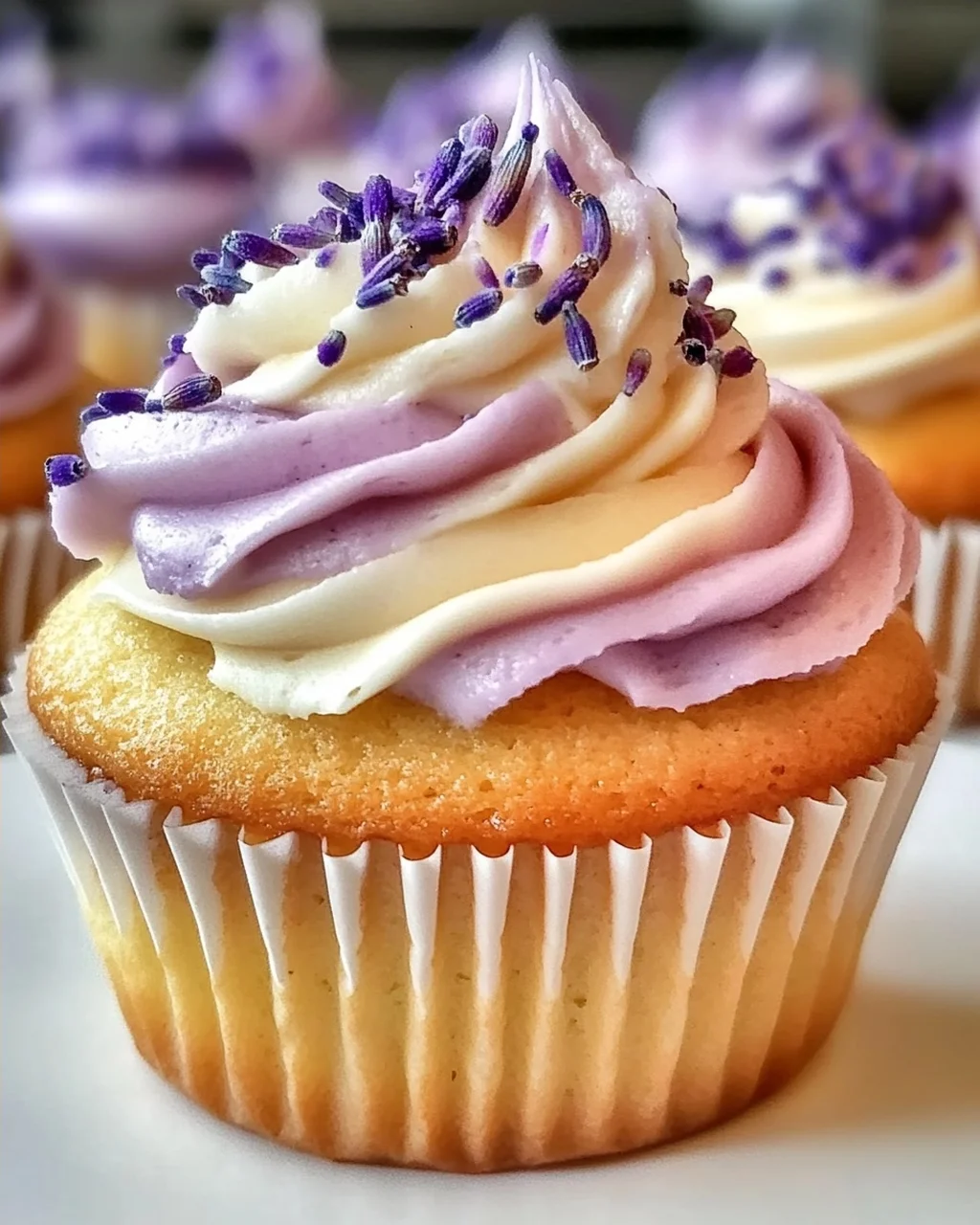 Lavendel Honig Cupcakes für einen zauberhaften Genuss
