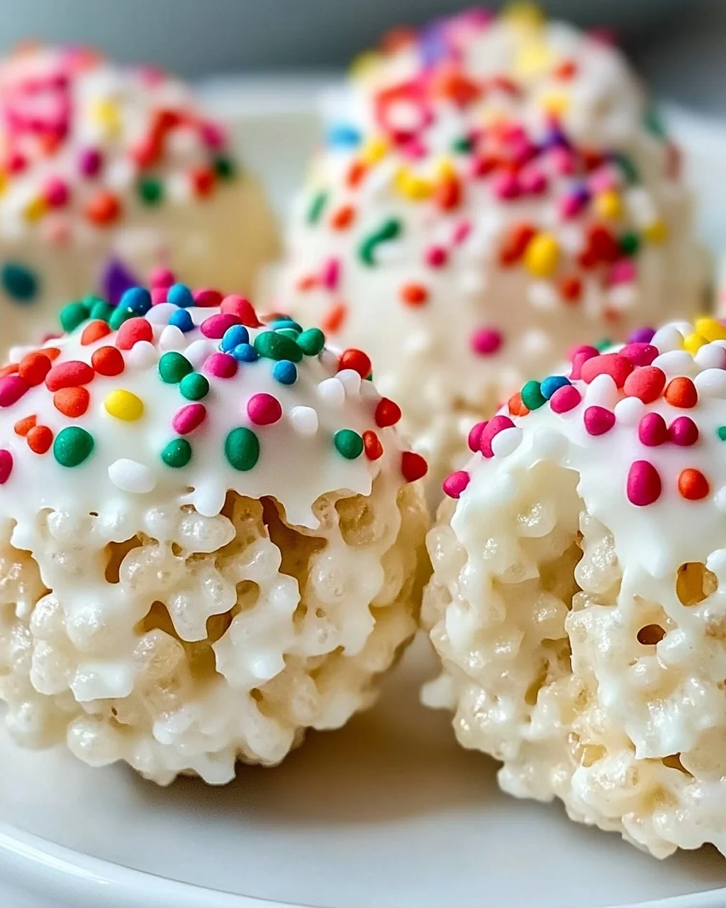 Leckere White Chocolate Rice Krispie Balls selbstgemacht!