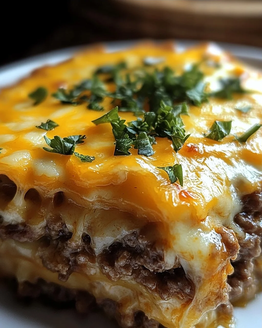 Low Carb Cheeseburger-Auflauf