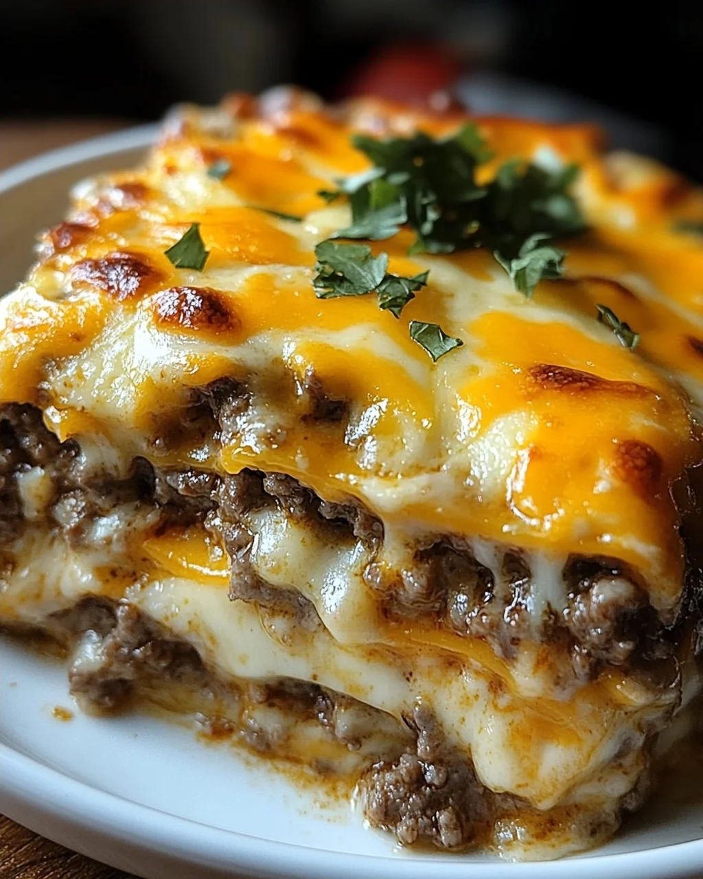 Low Carb Cheeseburger-Auflauf