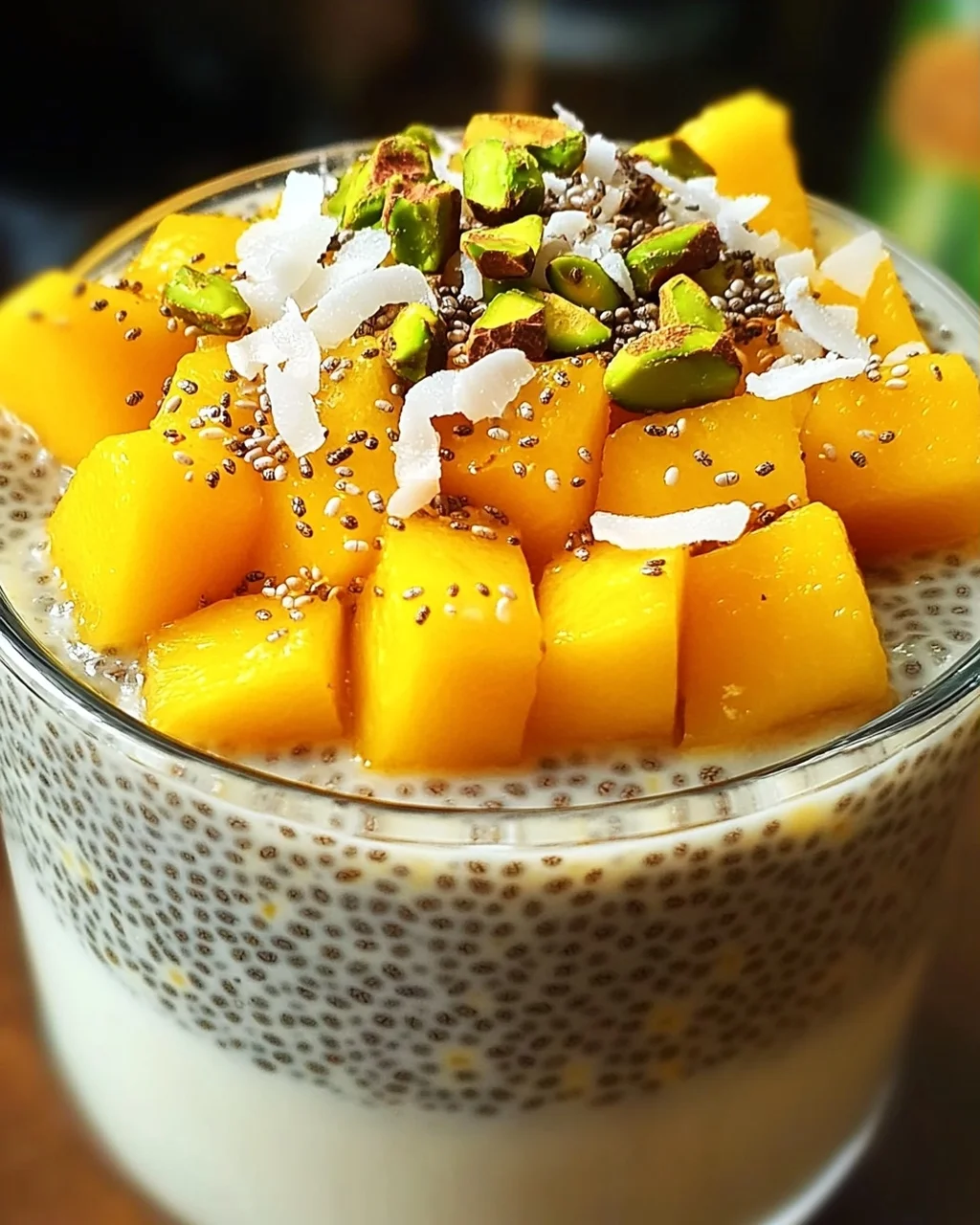 Mango Chia-Samen-Pudding für deinen perfekten Frühstücksstart