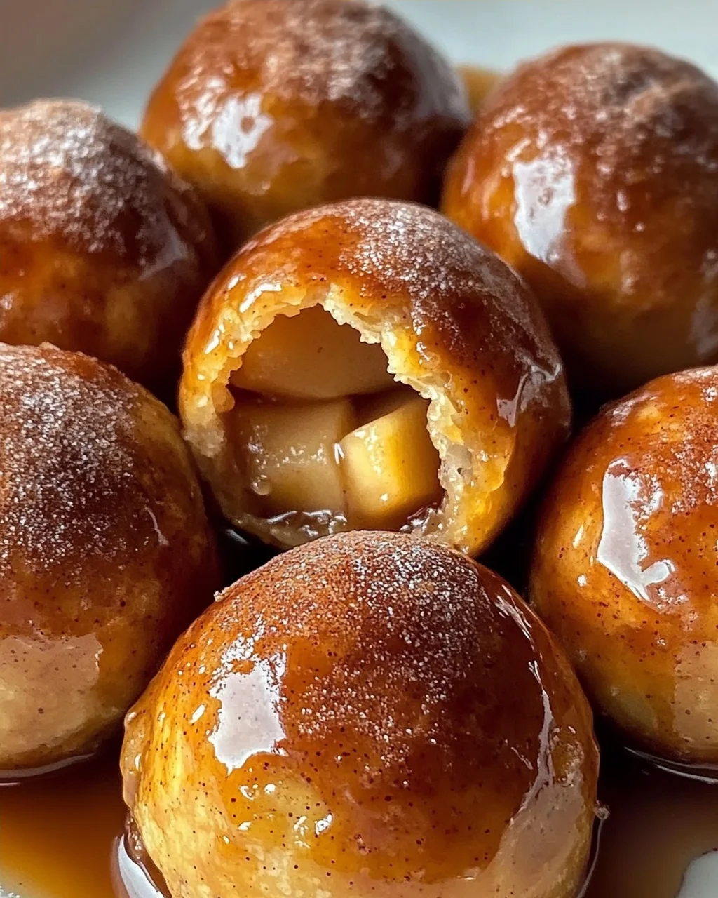Mundwässernde Karamell Apfelkuchen Bombs